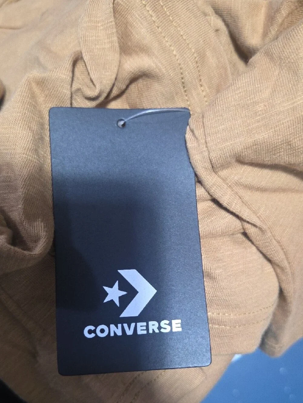 Converse Short Sleeve Pocket Tee in Caramel Brown